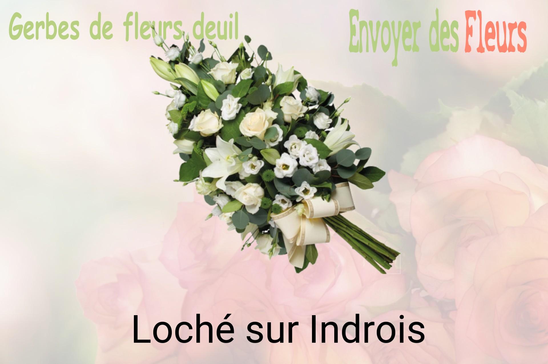 Gerbe de fleurs de deuil livrée à Loché-sur-Indrois